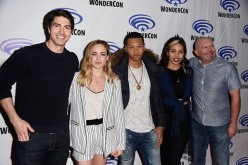 Brandon Routh, Caity Lotz, Franz Drameh, Ciara Renée and Marc Guggenheim attend DC's Legends of Tomorrow panel at WonderCon 2016 at Los Angeles Convention Center in Los Angeles, California. 