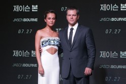 Matt Damon and Alicia Vikandar attend the 'Jason Bourne' Seoul premiere on July 8, 2016 in Seoul, South Korea. 