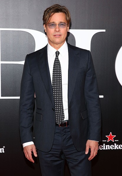 Actor Brad Pitt attends 'The Big Short' New York screening Ziegfeld Theater on November 23, 2015 in New York City. 