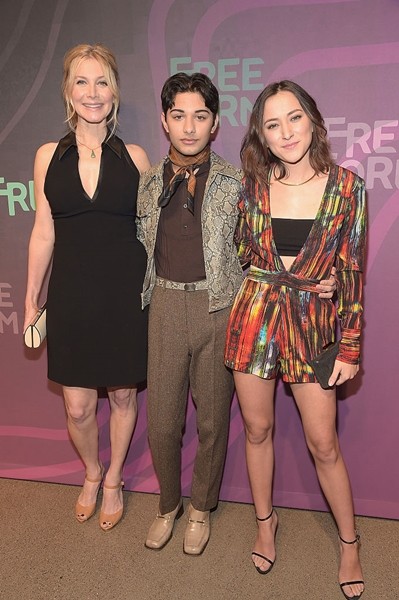 'Dead of Summer' stars Elizabeth Mitchell, Mark Indelicato, and Zelda Williams attend 2016 ABC Freeform Upfront at Spring Studios on April 7, 2016 in New York City. 
