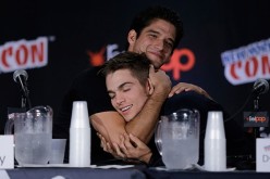 'Teen Wolf' stars Tyler Posey and Dylan Sprayberry attend New York Comic-Con 2015 day 2 at The Jacob K. Javits Convention Center on October 9, 2015 in New York City. 