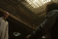 Doctor Stephen Strange (Benedict Cumberbatch) faces the Ancient One (Tilda Swinton).    