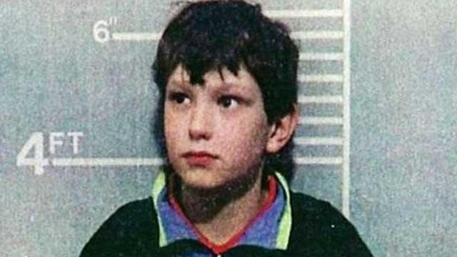 10 year-old child criminal Jon Venables is having his mugshot taken after he murdered 2 year-old.