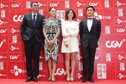 Director Karwai Wong joins 'The Grandmaster' stars Zhang Ziyi, Song Hye-Kyo and Tony Leung Chiu Wai at the 2013 Chinese Film Festival opening ceremony at Yeouido CGV  in Seoul, South Korea. 