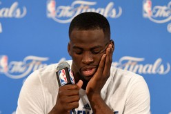 Draymond Green expresses his sadness after being defeated by the Cleveland Cavaliers in Game 7 of the 2016 NBA Finals