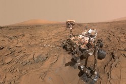 This self-portrait of NASA's Curiosity Mars rover shows the vehicle at a drilled sample site called 