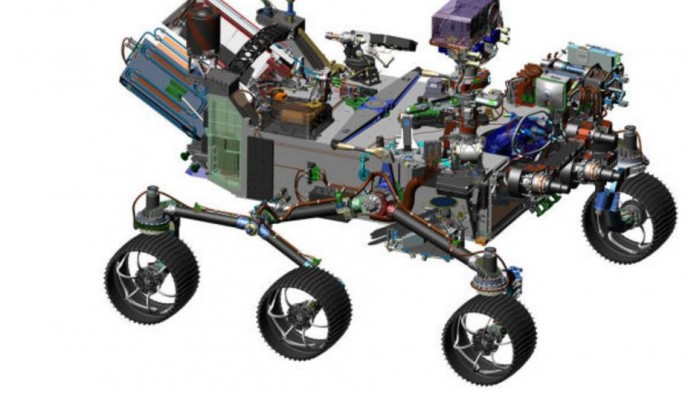 Mars 2020 rover, the new Martian explorer from NASA. 