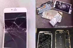 Smashed iPhones