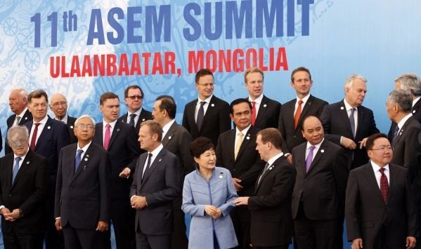 World leaders at the ASEM Summit