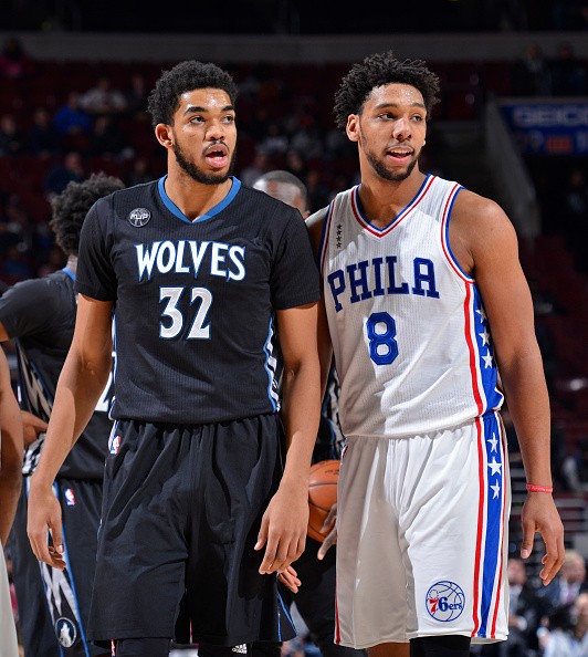 Karl-Anthony Towns and Jahlil Okafor