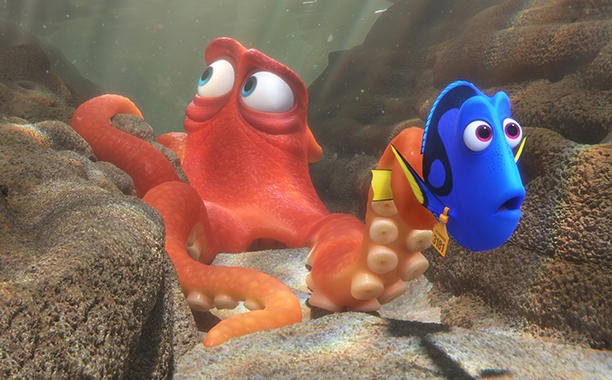 A still from "Finding Dory," which became the highest-grossing domestic animated release of all time with a gross of $445.5 million.