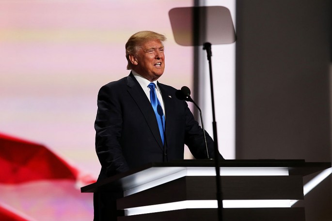 U.S. Presidential candidate Donald Trump is speaking at the Republican National Convention.