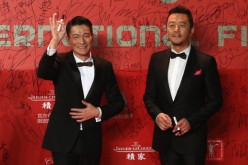 Guo Tao (right) was one of those who attended the press conference for the 