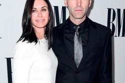 Actress Courteney Cox (L) and musician Johnny McDaid of Snow Patrol attend The 64th Annual BMI Pop Awards, honoring Taylor Swift and songwriting duo Mann & Weil, at the Beverly Wilshire Four Seasons Hotel on May 10, 2016 in Beverly Hills, California. 