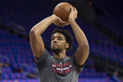 Jahlil Okafor warms up prior to the game against the Utah Jazz on October 30, 2015.