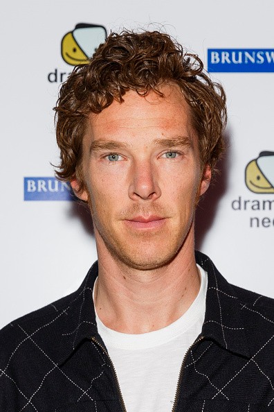 Benedict Cumberbatch attends 'The Children's Monologues', Danny Boyle's production inspired by children from rural South Africa in aid of his charity 'Dramatic Need' at Royal Court Theatre on October 25, 2015 in London, England.