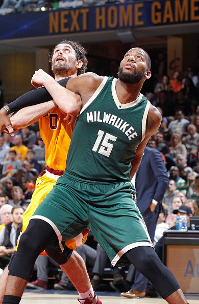 Greg Monroe and Kevin Love