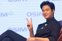 Korean singer/actor Lee Min-Ho attends a press conference for a commercial event on September 11, 2014 in Taipei, Taiwan. 