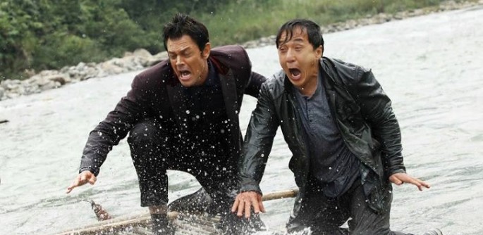 Jackie Chan & Johnny Knoxville in the Skiptrace trailer