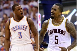 Dion Waiters (L) and JR Smith.