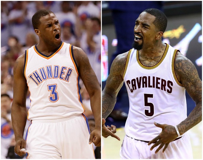 Dion Waiters (L) and JR Smith.