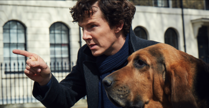 Benedict Cumberbatch as Sherlock Holmes in a still from the upcoming fourth season of BBC's "Sherlock."