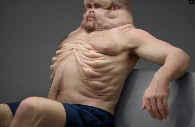 This is Graham, a human sculpture who has evolved from being able to survive car crashes.