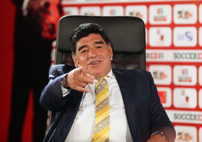 Football legend Diego Maradona.