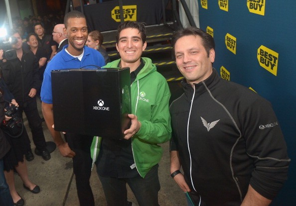The first sale of the Xbox One at the Xbox One Launch at Milk Studios.