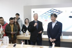 Apple CEO Tim Cook visits Beijing.