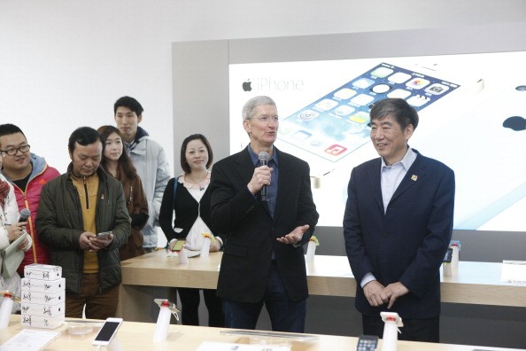 Apple CEO Tim Cook visits Beijing.