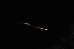 Nellis Air Force Base officials confirm the light in the sky was a meteor breaking up. 