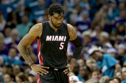 Amar'e Stoudemire walks off the court during game four of the 2016 Eastern Conference Quarterfinals.