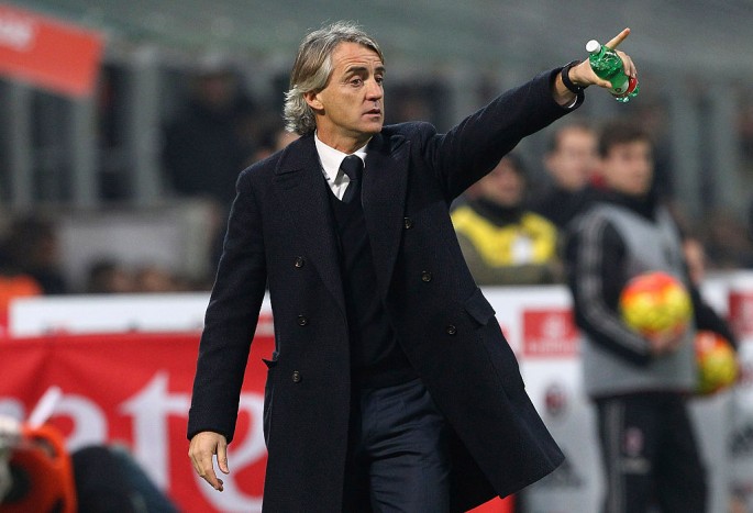 Inter Milan head coach Roberto Mancini.