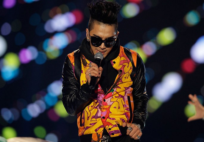 Taeyang of BIGBANG performs on the stage during a concert at the K-Collection In Seoul on March 11, 2012 in Seoul, South Korea.