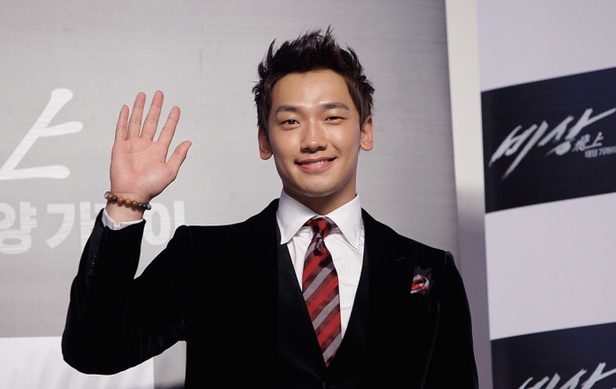 Actor Rain attends a press conference for 'Soar Into The Sun' during the 16th Busan International Film Festival (BIFF) at Shinsegae Department Store on October 7, 2011 in Busan, South Korea.