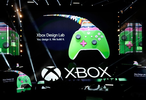 The new Microsoft Xbox One S, console is announced during Microsoft Xbox news conference on June 13, 2016 in Los Angeles, California.