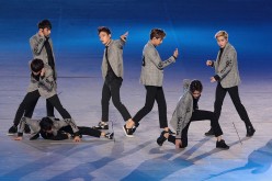EXO perform during the opening ceremony for the Opening Ceremony ahead of the 2014 Asian Games at Incheon Asiad Stadium on September 19, 2014 in Incheon, South Korea.