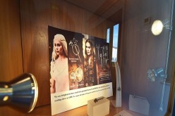 A display case featuring some of the costume jewellery used in the Game of Thrones television show as made by Steensons jewellers in Glenarm on August 13, 2015 in Belfast, Northern Ireland. According to recent audited figures from Northern Ireland Screen,
