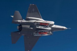 USAF F-35 shows off internal weapon bays