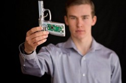 Kloepfer nd a prototype of his smart pistol