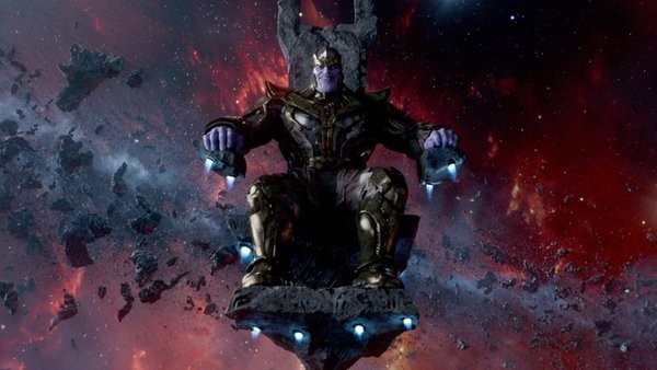 Thanos as seen in the "Guardians of the Galaxy", which will be the main antagonist of "Avengers: Infinity War".
