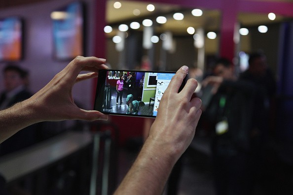 Attendees get hands-on experience with the new PHAB2 Pro, the world's first Tango-powered smartphone at Lenovo Tech World at The Masonic Auditorium on June 9, 2016 in San Francisco, California. 