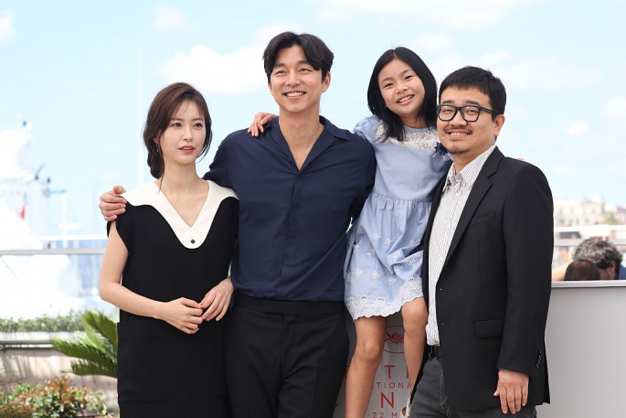 'Train to Busan' main cast members and its director attends the movie's photocall during the 69th Annual Cannes Film Festival held in May.