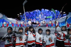Junior ice hockey athletes are preparing for the 2022 Winter Olympics in Beijing.