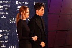 Lee Sung-Kyung and Nam Joo-Hyuk at the 2014 Style Icon Awards on Oct. 28, 2014.