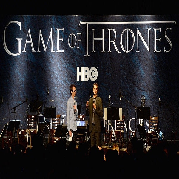 Actor Isaac Hempstead Wright and composer Ramin Djawadi attend the announcement of the Game of Thrones® Live Concert Experience featuring composer Ramin Djawadi at the Hollywood Palladium on August 8, 2016 in Los Angeles, California. 