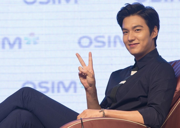Korean actor Lee Min-Ho attends a press conference for a commercial event on September 11, 2014 in Taipei, Taiwan.