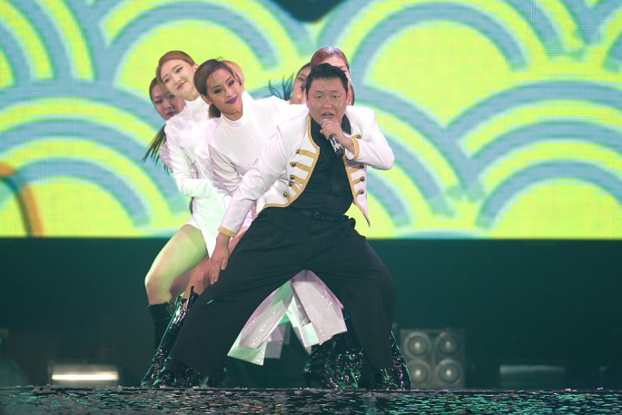 Psy performs 'Daddy' during the 'All Night Stand 2015' held in Seoul, South Korea.
