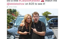 Britney Spears and James Corden in Carpool Karaoke